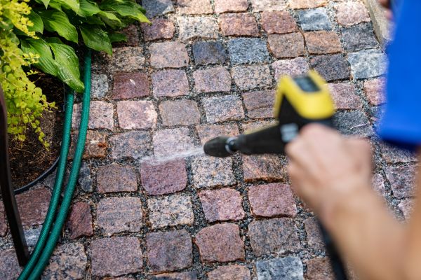Paver Sidewalk Cleaning in Mill Valley